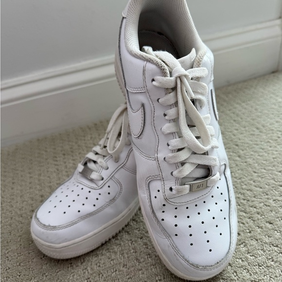 Nike Air Force 1 Low White Sneakers - Picture 3 of 13